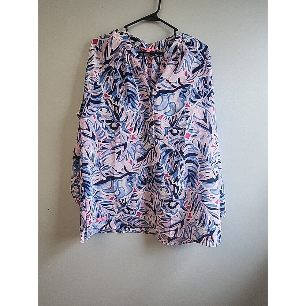 NWT Simply Southern Women's‎ XL Leaf Print Blouse